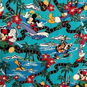 NWT DISNEY Reyn Spooner Hawaiian Tropical Maxi dress (MED) cruise